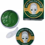 Set 60 Plasturi Hidrogel pentru Ochi, cu Aloe Vera, Spirulina si Colagen, Wokali, Eye Patch