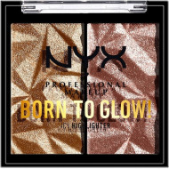 Iluminator, NYX Professional Makeup, Born To Glow, Icy Highlighter Duo, 08 Bout The Bronze, 5.7 g