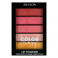 Paleta rujuri pudrate, Revlon, Color Charge, Lip Powder, 102 Peach Pucker