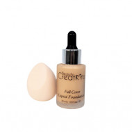 Set fond de ten si burete, Beauty Creations, Air Touch Liquid Foundation, 04