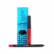 Set ruj de buze si creion contur Technic Lip Kit Matte Nuanta Lady Bird