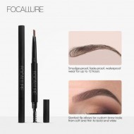 Creion sprancene Focallure Auto Brows Pen, 02 Brown