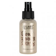 Iluminator de corp, Ushas, Glow Shimmer Spray, 01, 80 ml