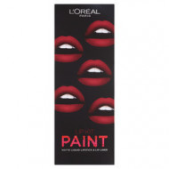 Ruj de buze + Creion contur L'Oreal Lip Kit Paint 205 Apocalypse Red