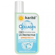Ser de fata cu protectie solara, Karite, Collagen, SPF 60, Protectie ridicata, 60 ml