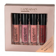 Set 4 rujuri de buze, Handaiyan, Liquid LipGloss, 01