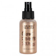 Iluminator de corp, Ushas, Glow Shimmer Spray, 02, 80 ml
