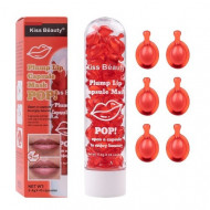 Set Capsule Volum Buze, Kiss Beauty, Plump Lip Capsule Mask Pop, 45 Capsule