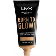 Fond de ten luminos, NYX Professional Makeup, Born To Glow, Naturally Radiant, 08 True Beige, 30 ml