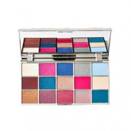 Paleta farduri de pleoape, Makeup Revolution, Glass Mirror, 15 nuante