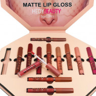 Set Rujuri de Buze Hedy Beauty Nude Mattes Lip Gloss, 12 Nuante