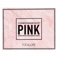 Trusa 12 farduri de pleoape Focallure The Pink Collection