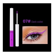 Tus de ochi colorat, Derol, Eyeliner lichid, 07 Dark Violet, 4 ml