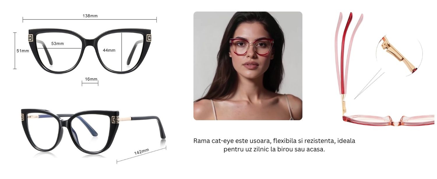 Ochelari protectie calculator Techsuit din Metal - Moboid.ro