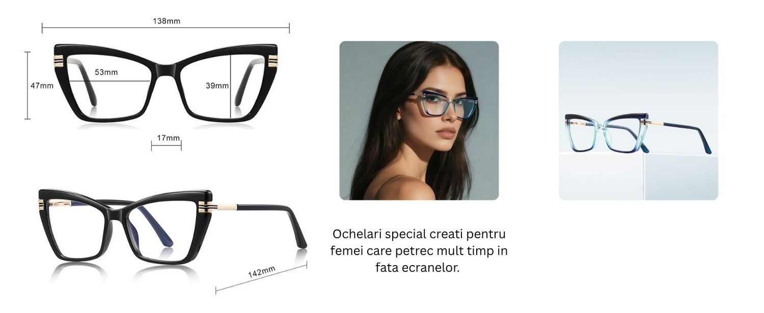 Ochelari protectie calculator Techsuit din TR90 - Moboid.ro