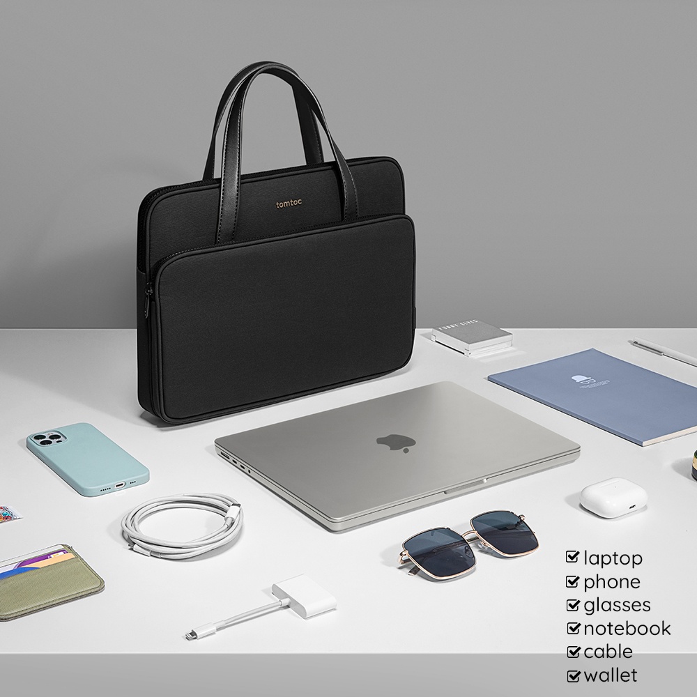 Geanta laptop Tomtoc din Nailon - Moboid.ro
