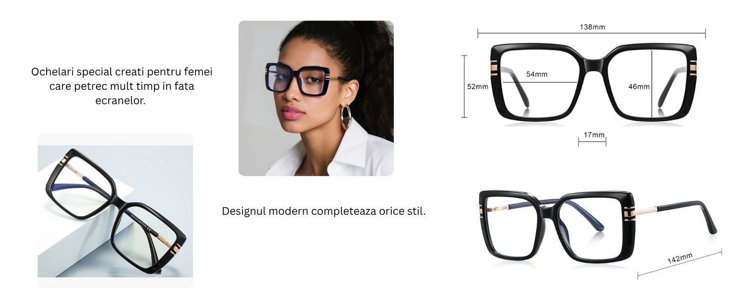 Ochelari protectie calculator Techsuit din Metal - Moboid.ro