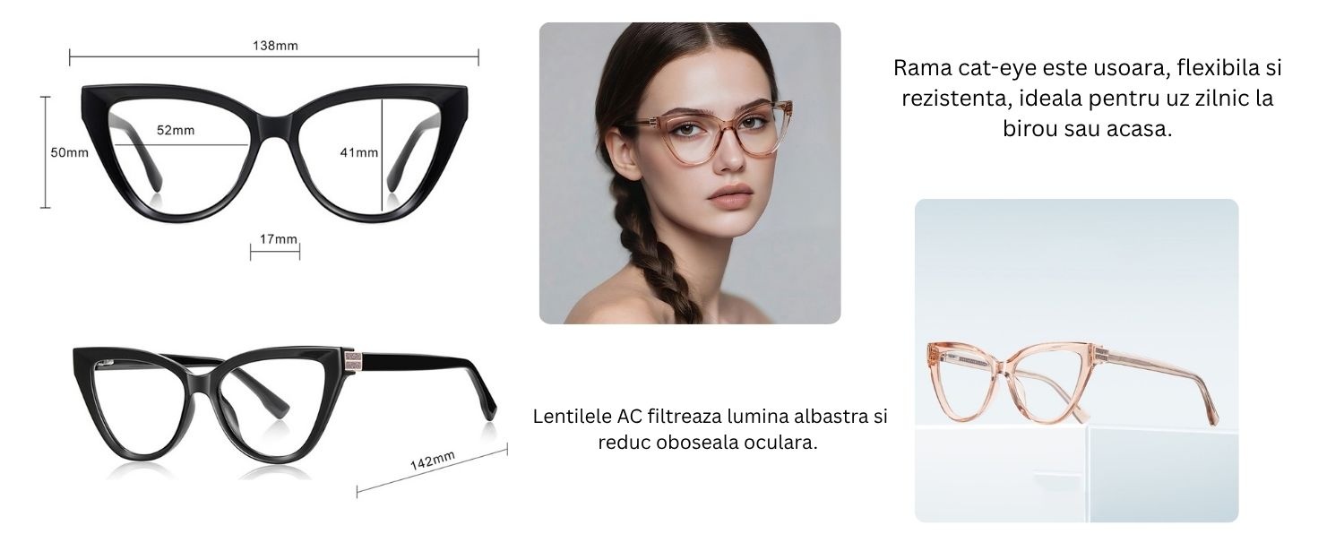 Ochelari protectie calculator Techsuit din Metal - Moboid.ro