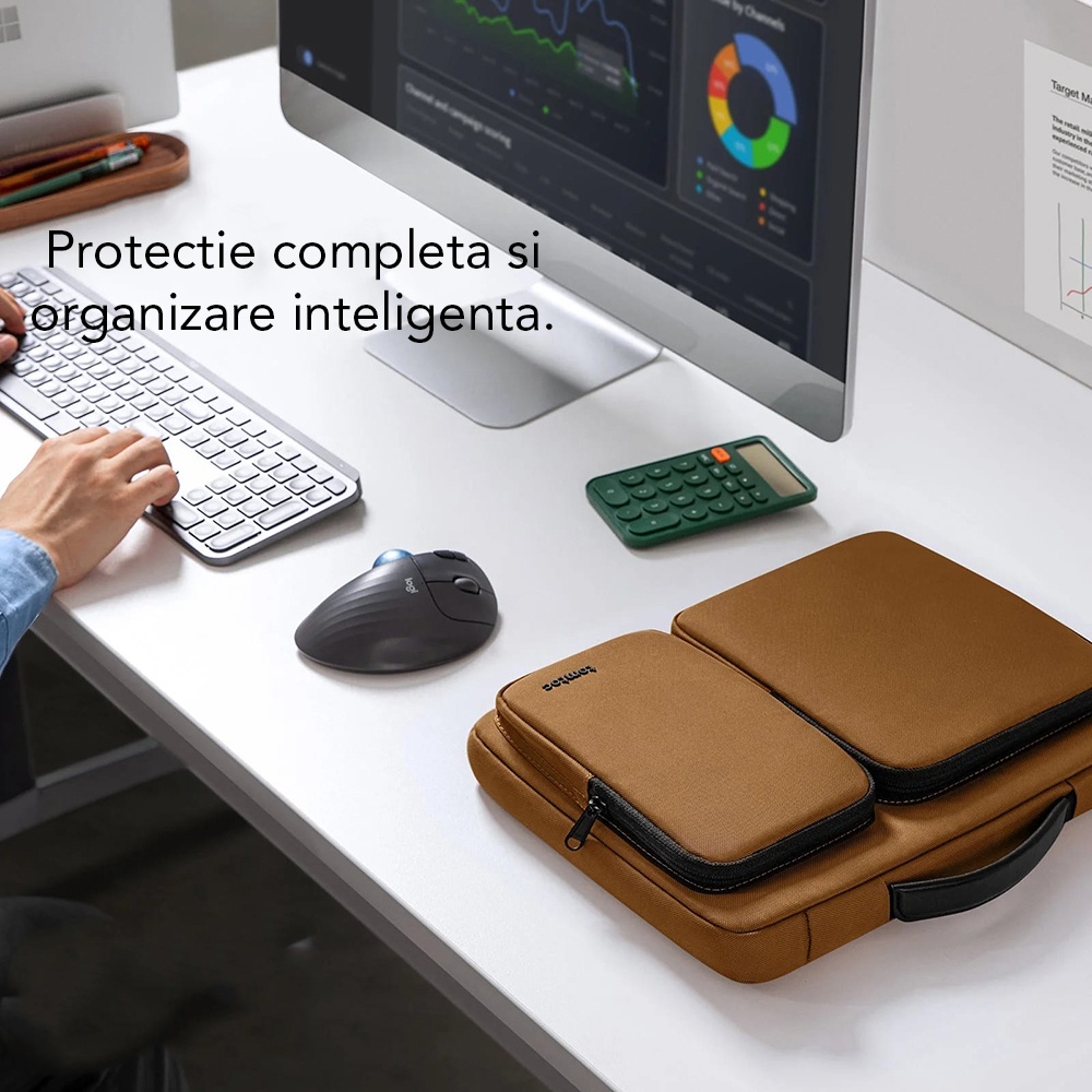Geanta laptop Tomtoc din Nailon - Moboid.ro