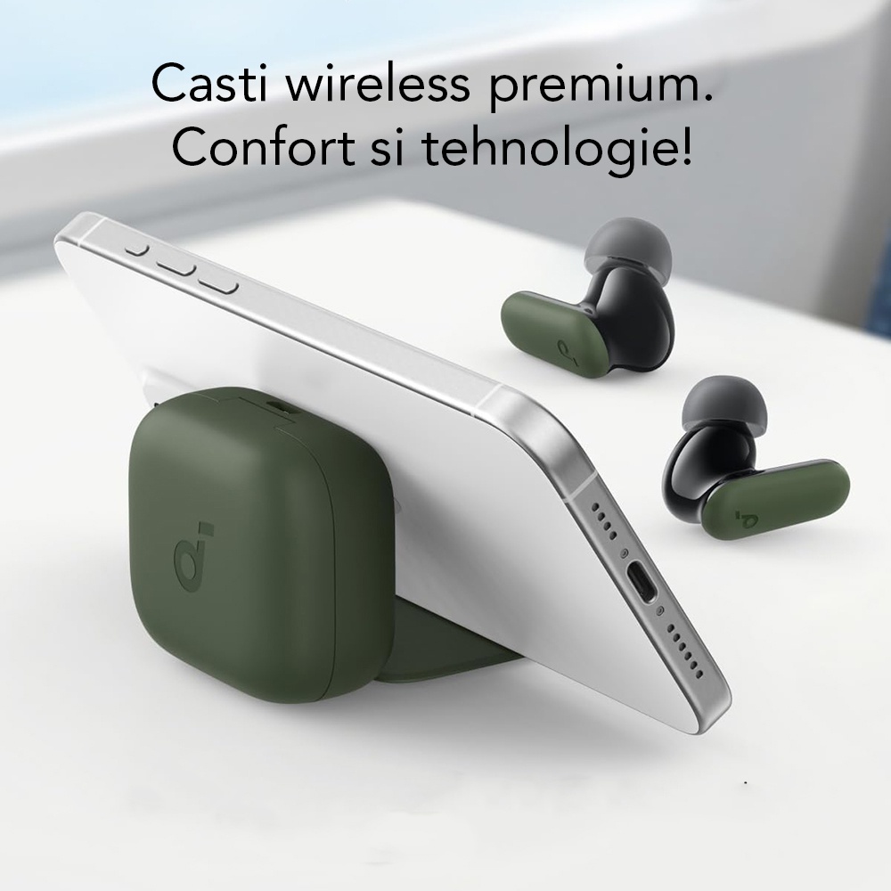Casti Bluetooth Anker din Policarbonat - Moboid.ro