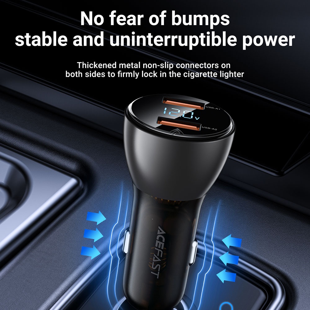Incarcator auto Acefast din ABS - Moboid.ro