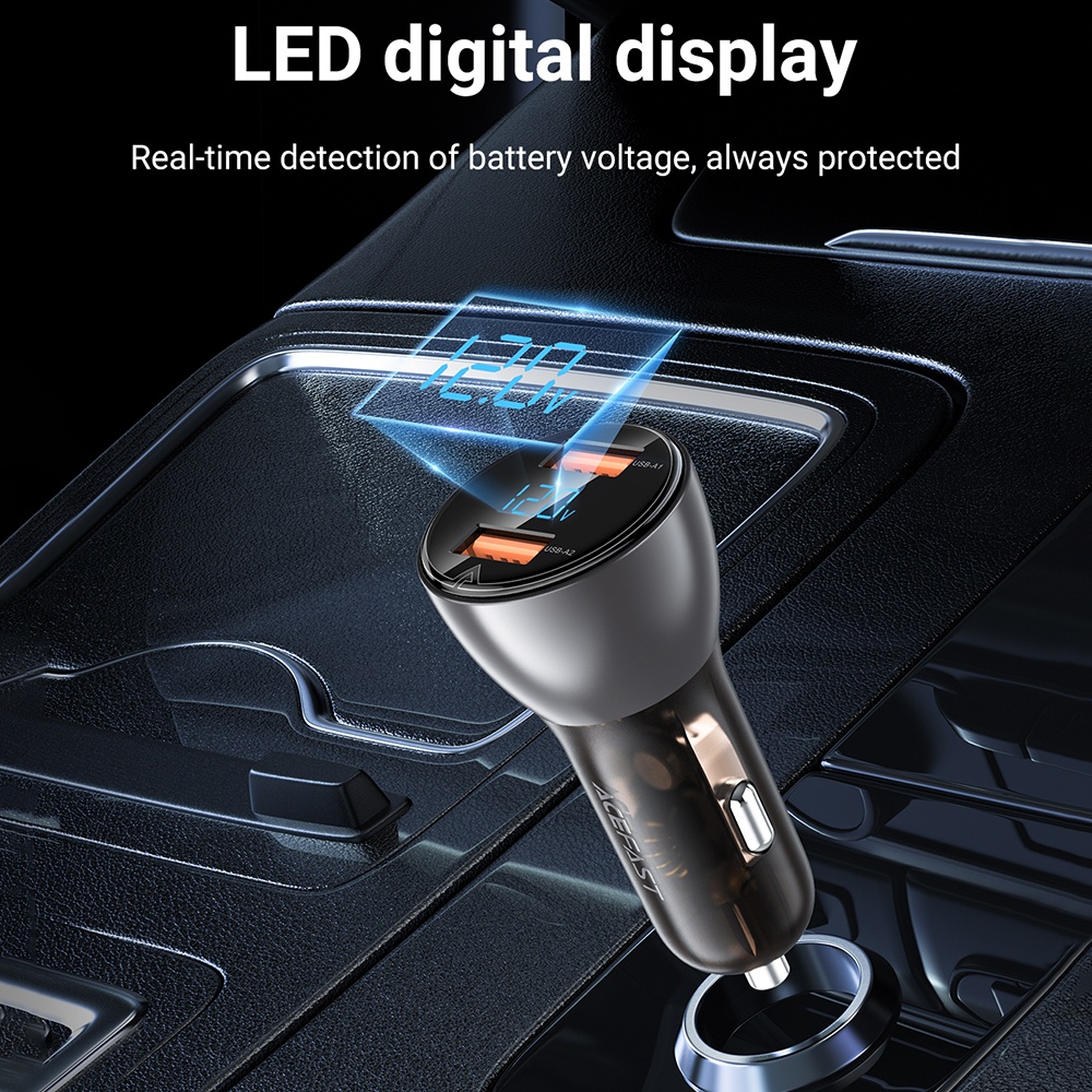 Incarcator auto Acefast din ABS - Moboid.ro