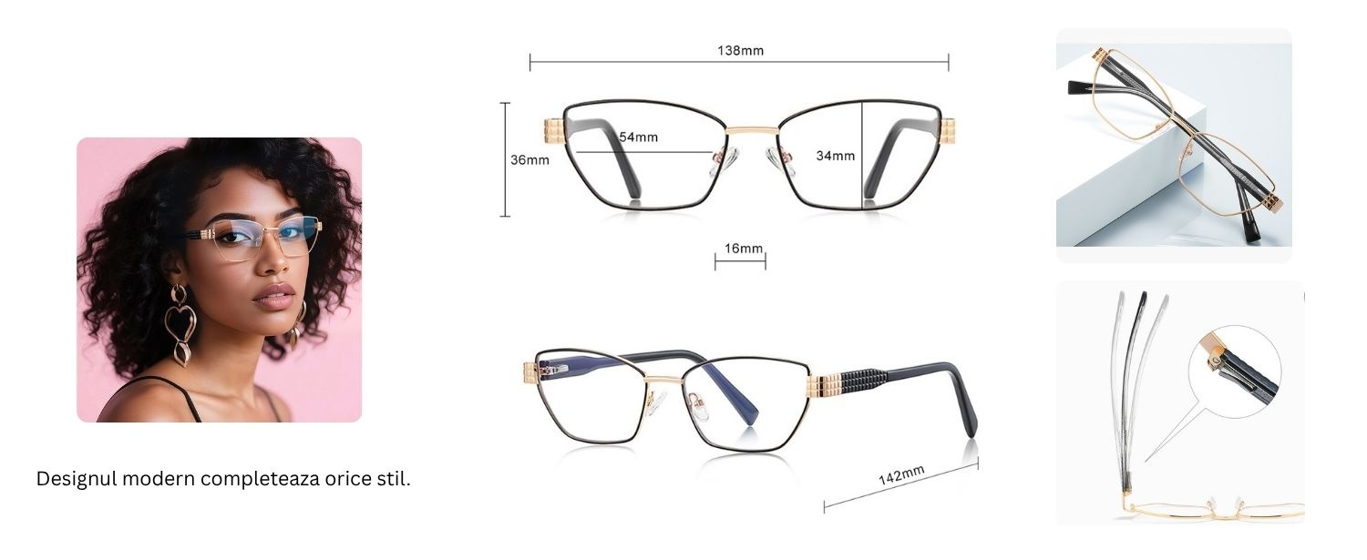 Ochelari protectie calculator Techsuit din Metal - Moboid.ro