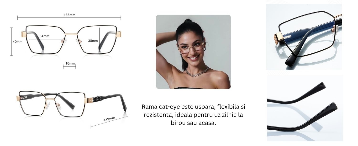 Ochelari protectie calculator Techsuit din Metal - Moboid.ro