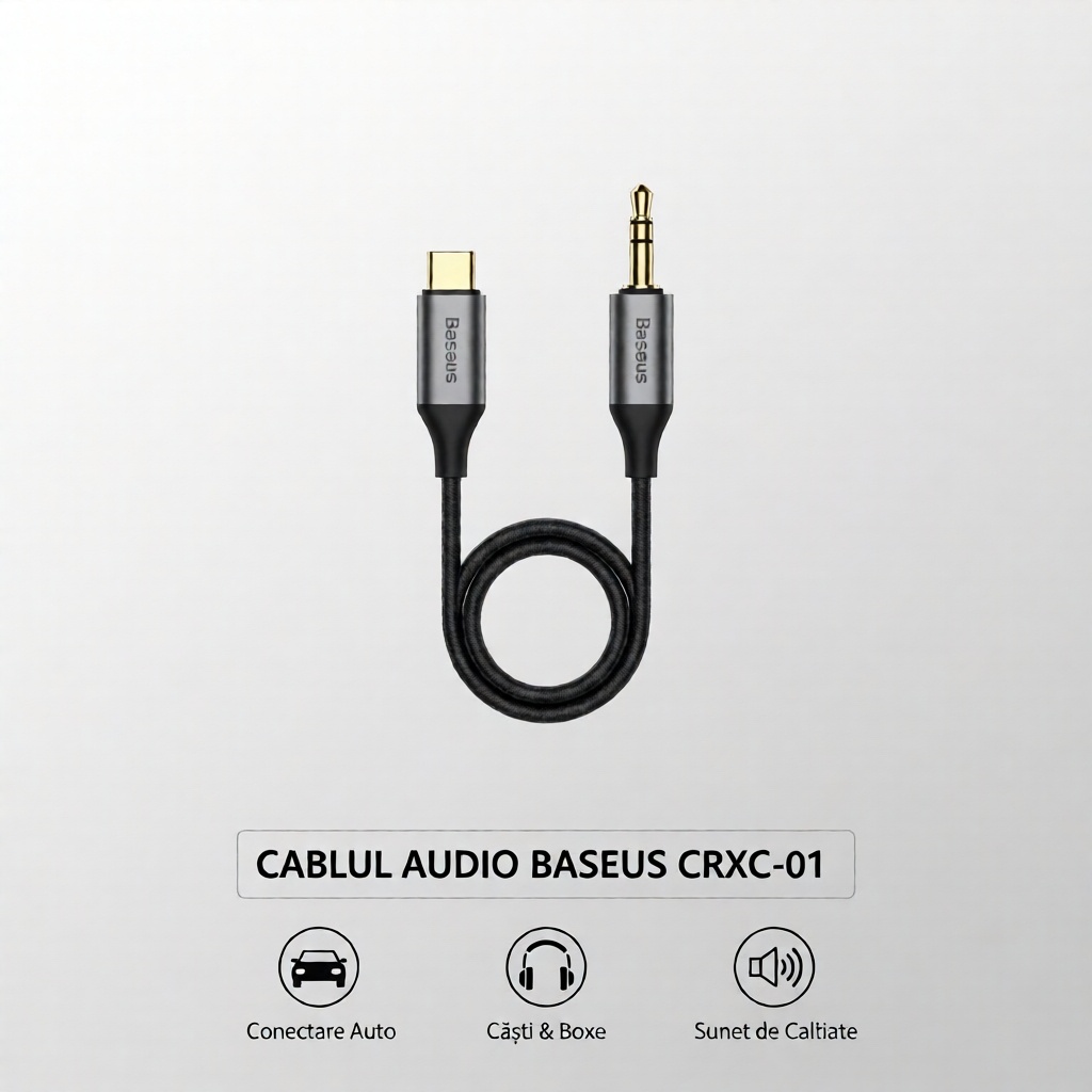 Cablu audio/video Baseus din Aluminiu - Moboid.ro