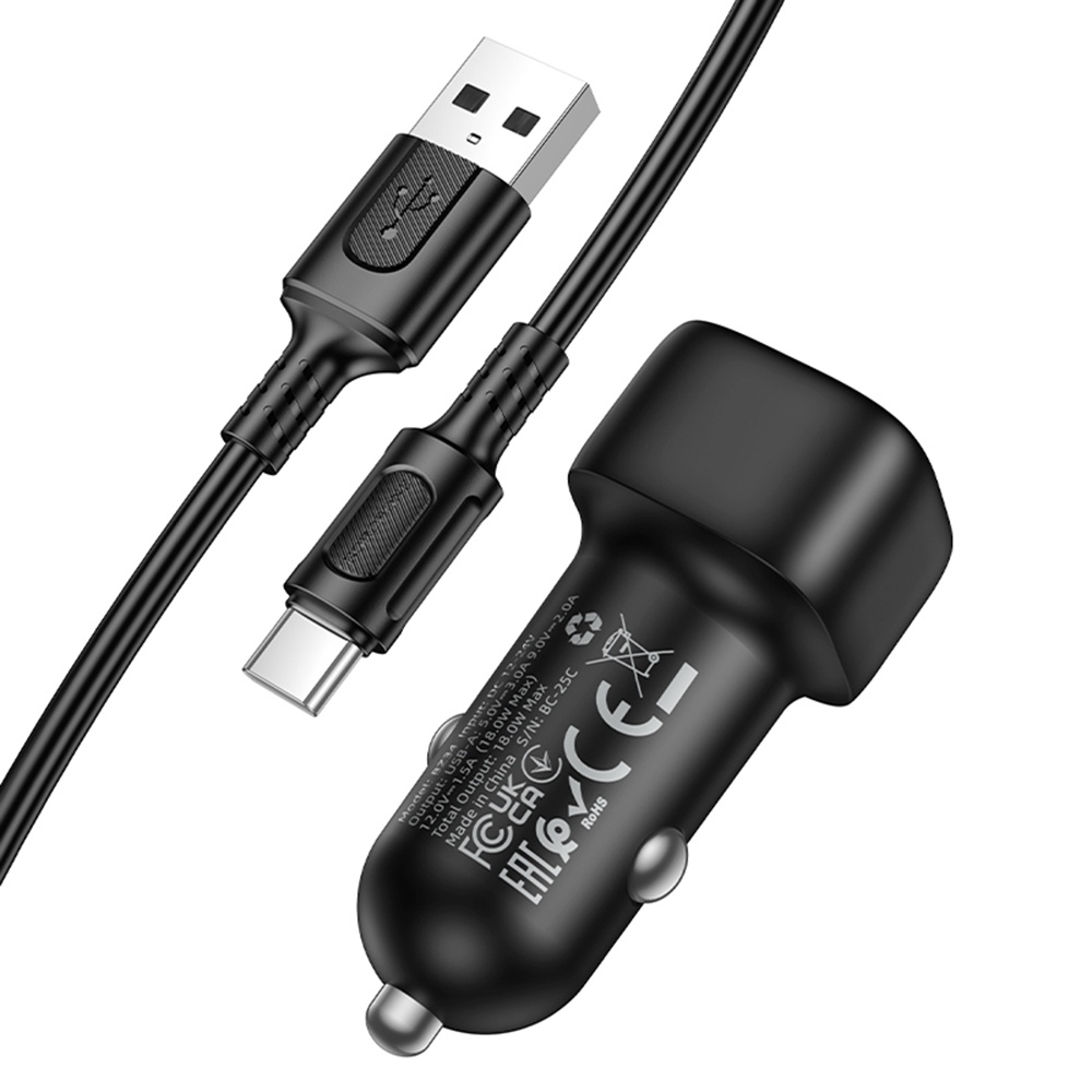 Incarcator auto Borofone din ABS - Moboid.ro