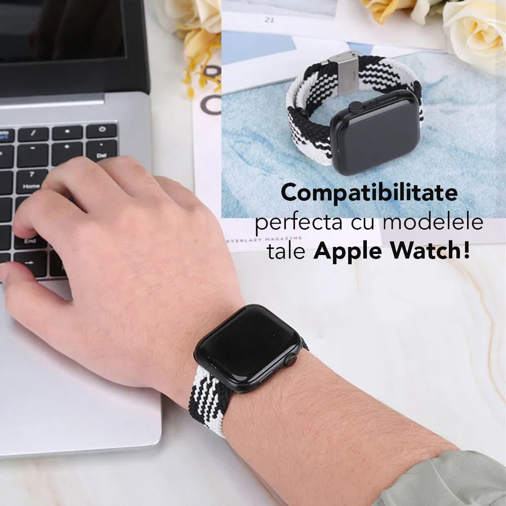 Curea smartwatch Techsuit din Nailon - Moboid.ro