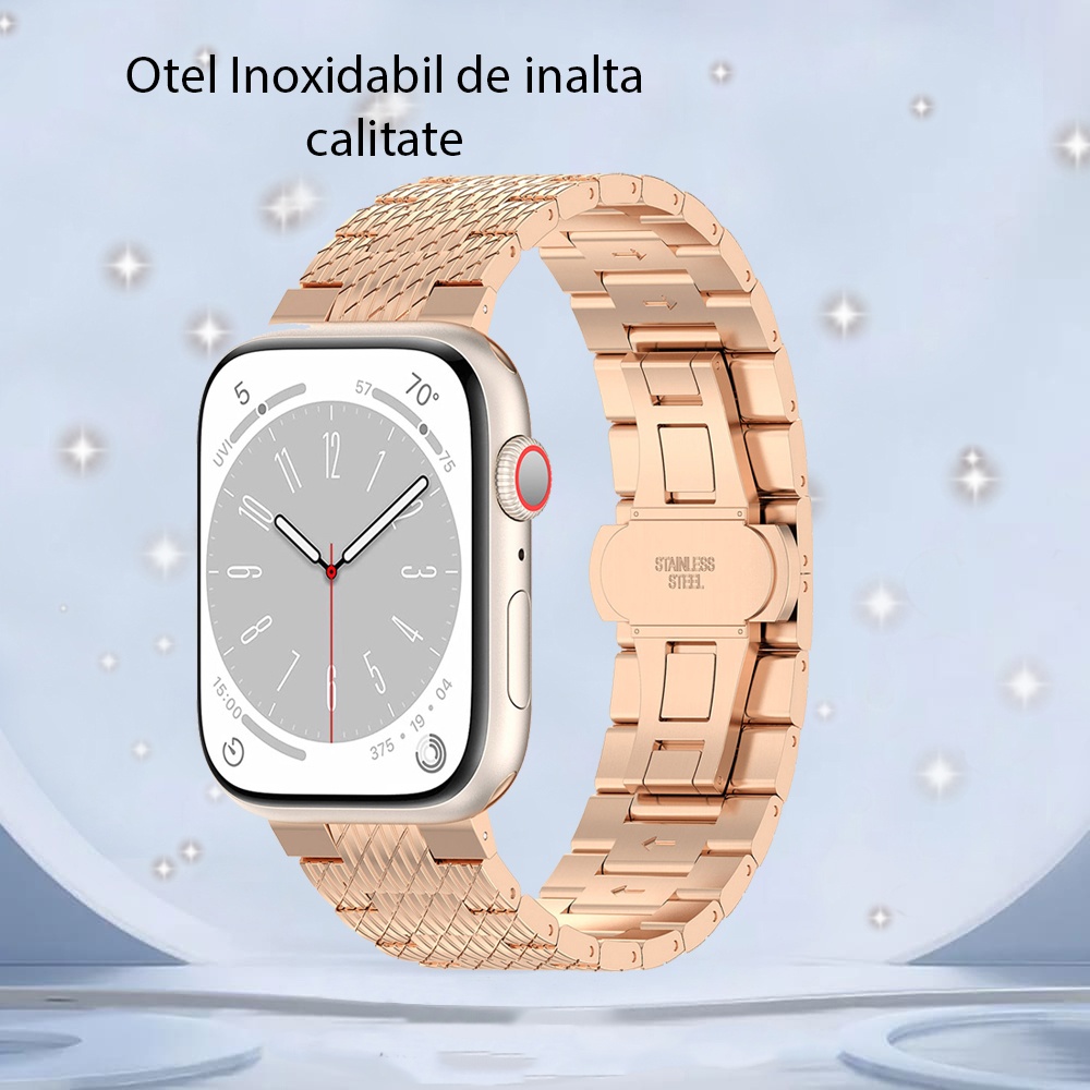 Curea smartwatch Techsuit din Otel inoxidabil - Moboid.ro