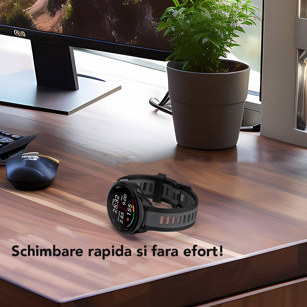 Curea smartwatch Techsuit din Silicon - Moboid.ro