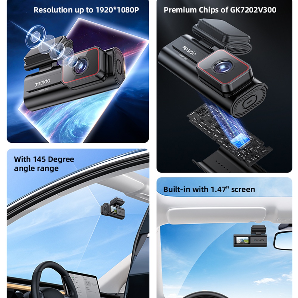 Camera video/echipament GPS auto Yesido din [Material necunoscut] - Moboid.ro