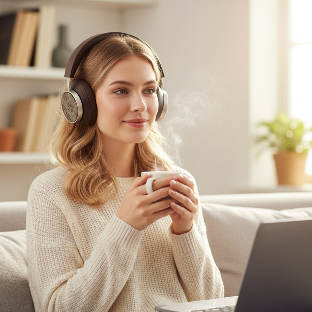 Casti wireless Guess din Piele ecologica - Moboid.ro