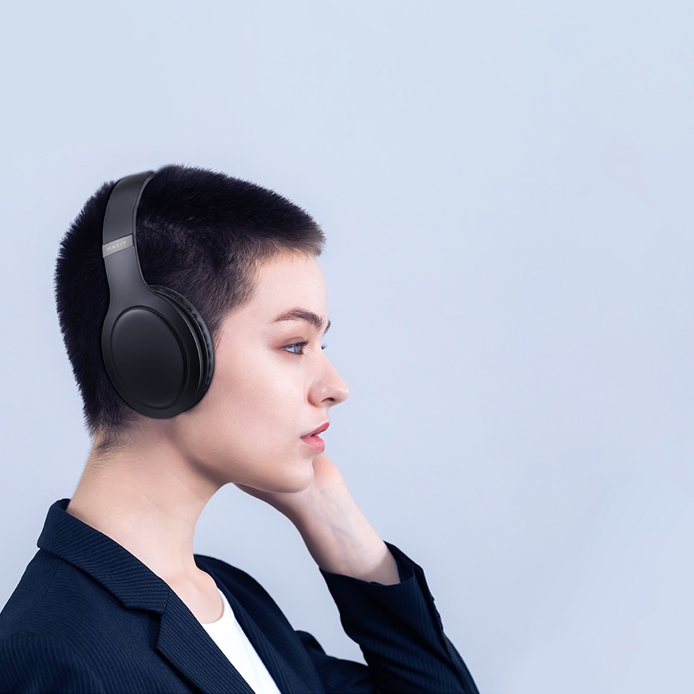 Casti wireless Havit din Piele ecologica - Moboid.ro