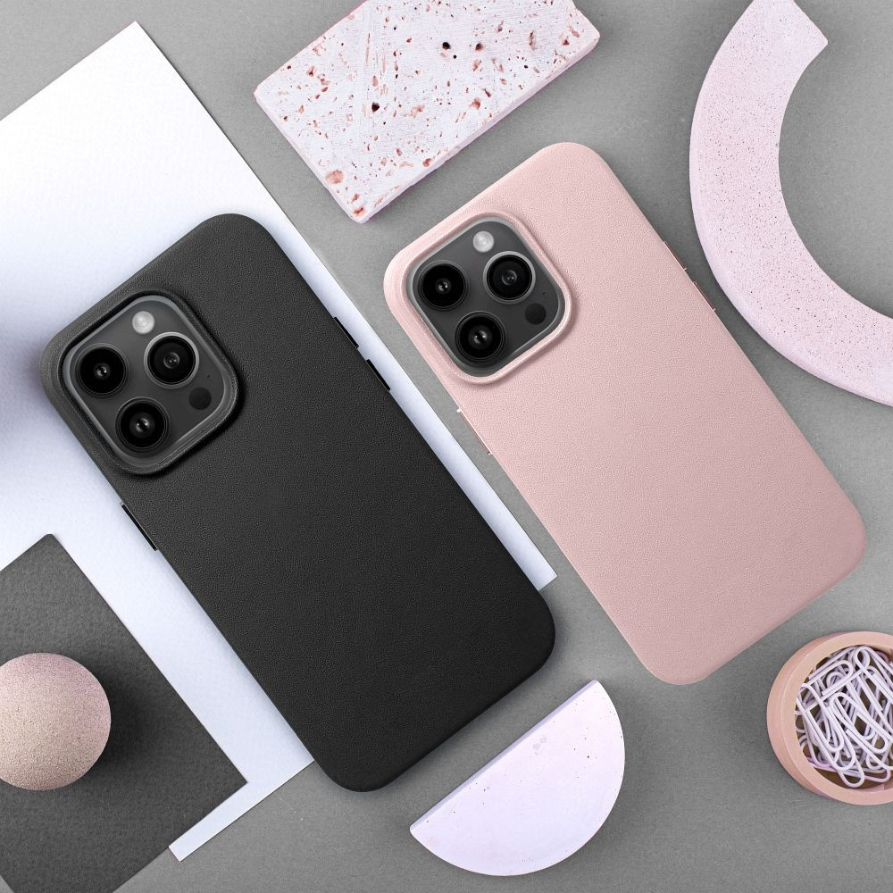 Husa telefon Skyddar Leather MagSafe Premium
