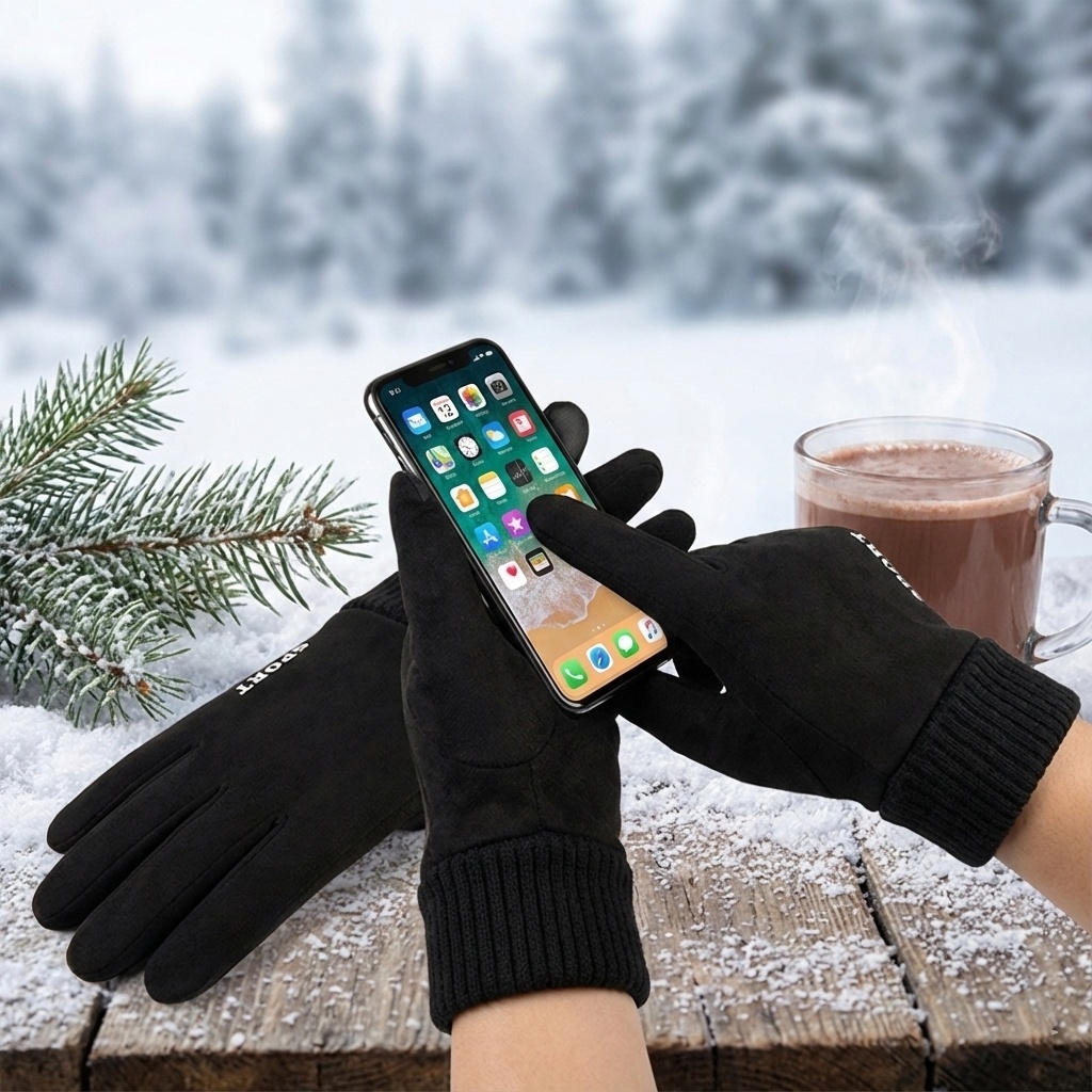 Manusa touchscreen Techsuit din Piele ecologica - Moboid.ro