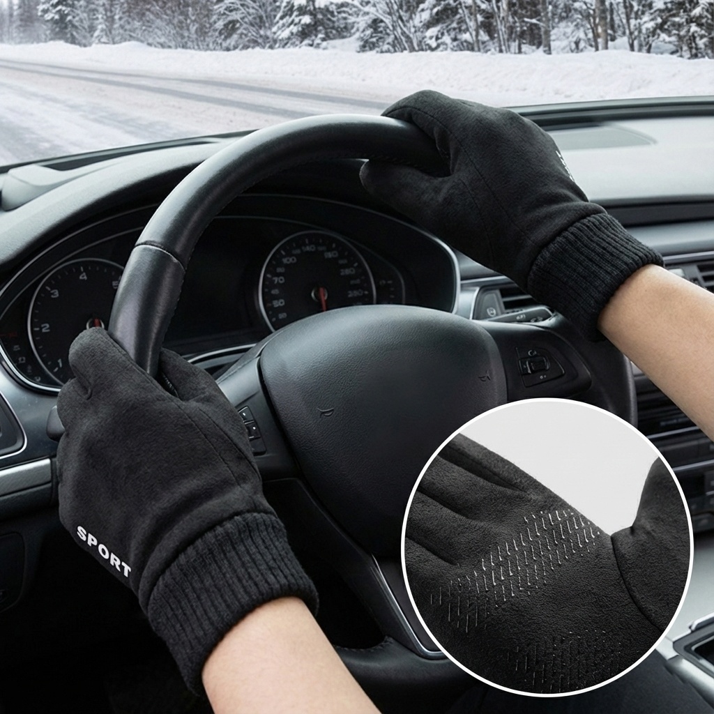 Manusa touchscreen Techsuit din Piele ecologica - Moboid.ro