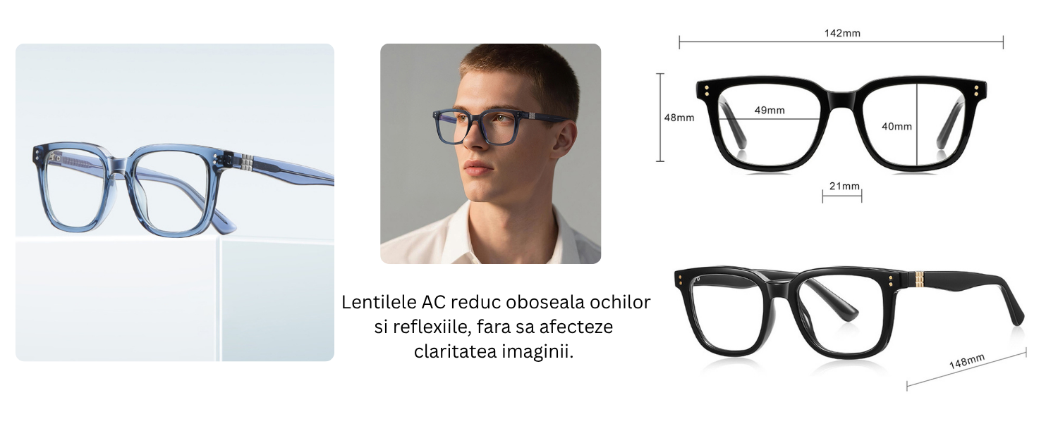 Ochelari protectie calculator Techsuit din TR90 - Moboid.ro