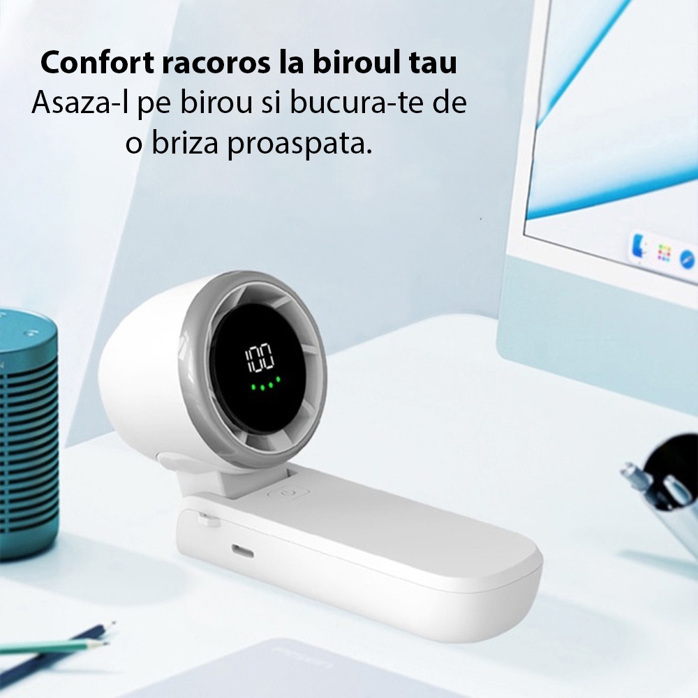 Ventilator/racitor portabil Techsuit din ABS - Moboid.ro