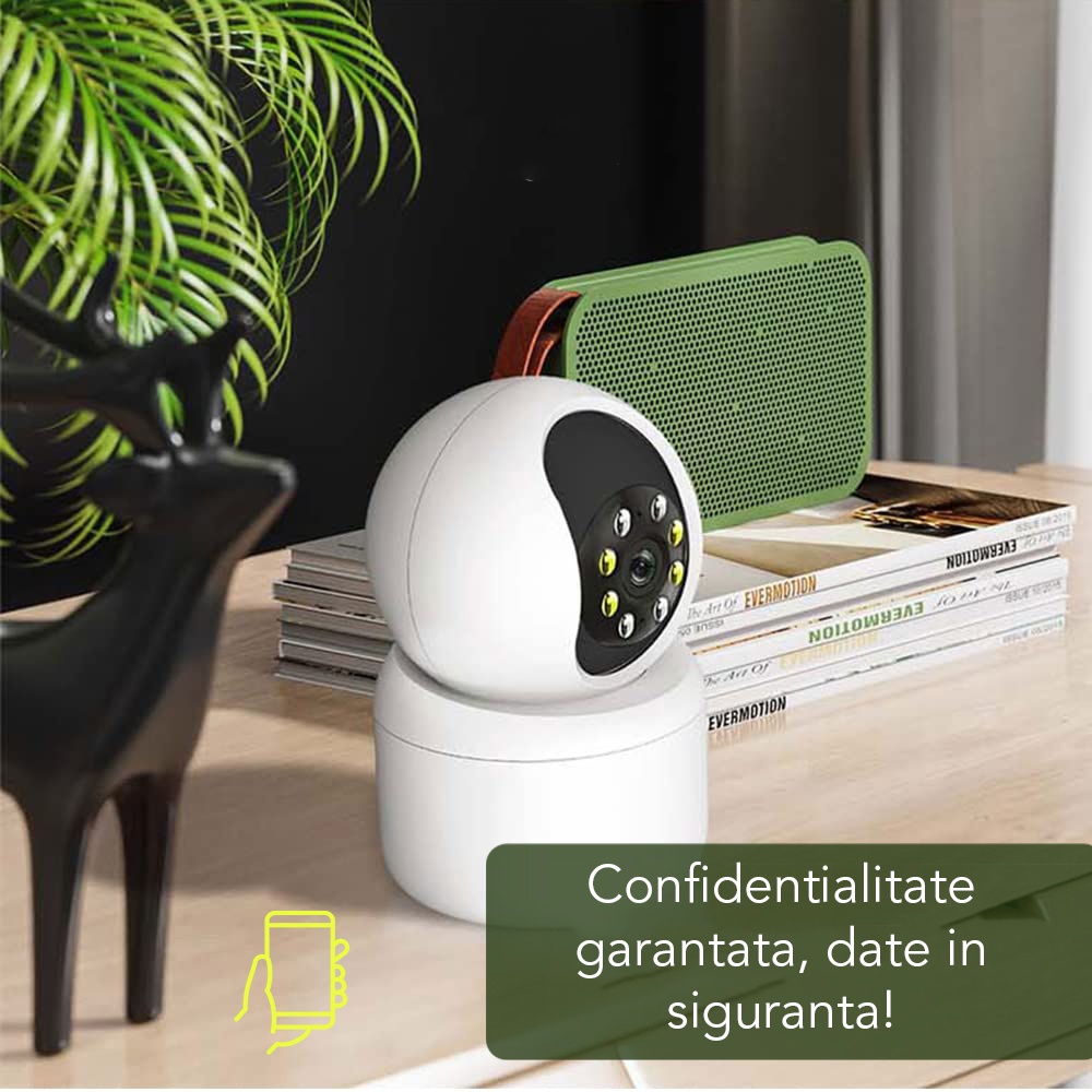 Camera de supraveghere smart Techsuit din ABS - Moboid.ro