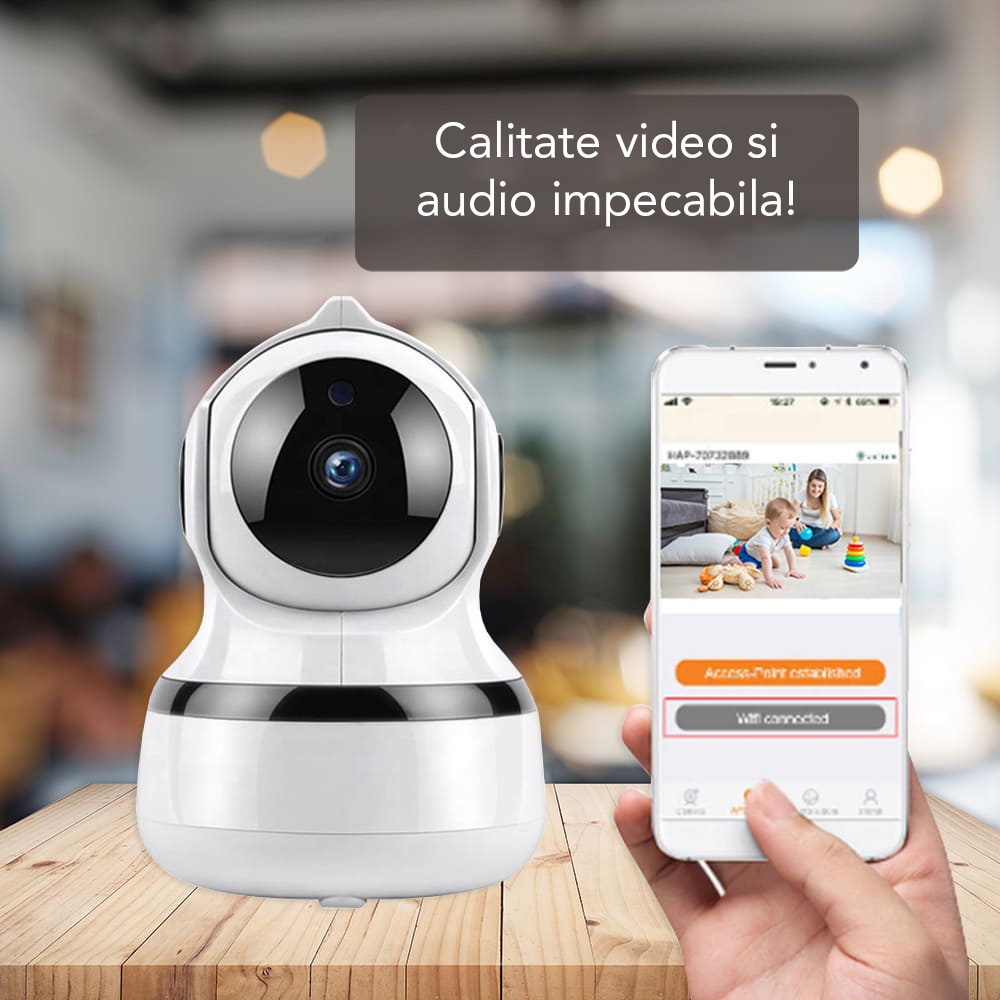 Camera de supraveghere smart Techsuit din ABS - Moboid.ro