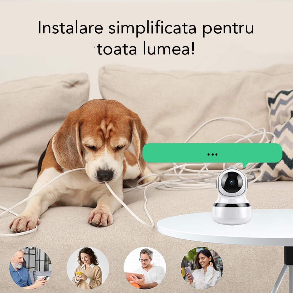 Camera de supraveghere smart Techsuit din ABS - Moboid.ro