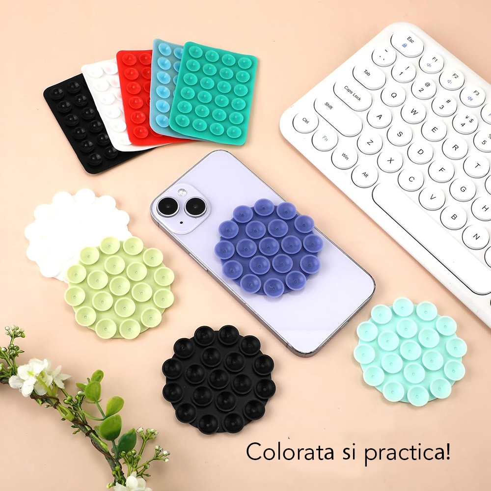 Suport birou pentru telefon Techsuit din Silicon - Moboid.ro