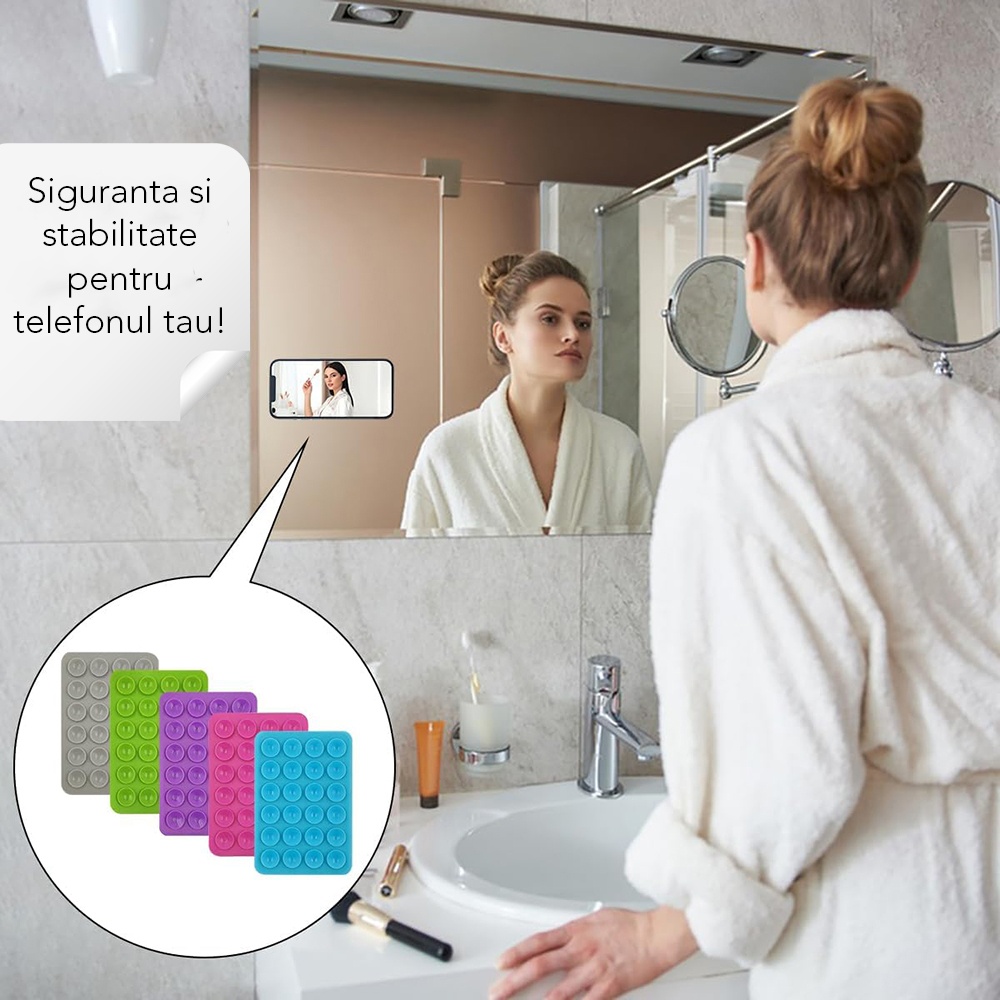 Suport birou pentru telefon Techsuit din Silicon - Moboid.ro