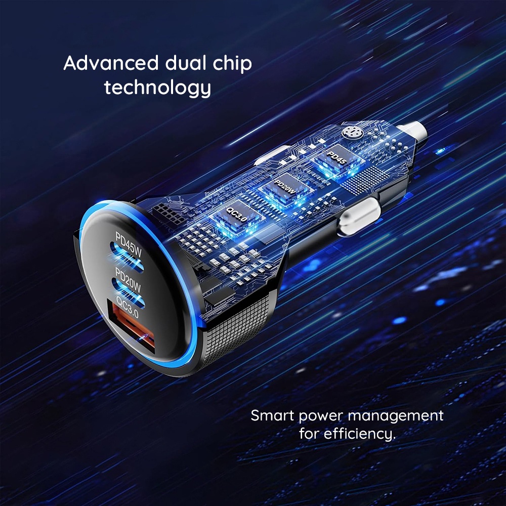 Incarcator auto Techsuit din ABS - Moboid.ro