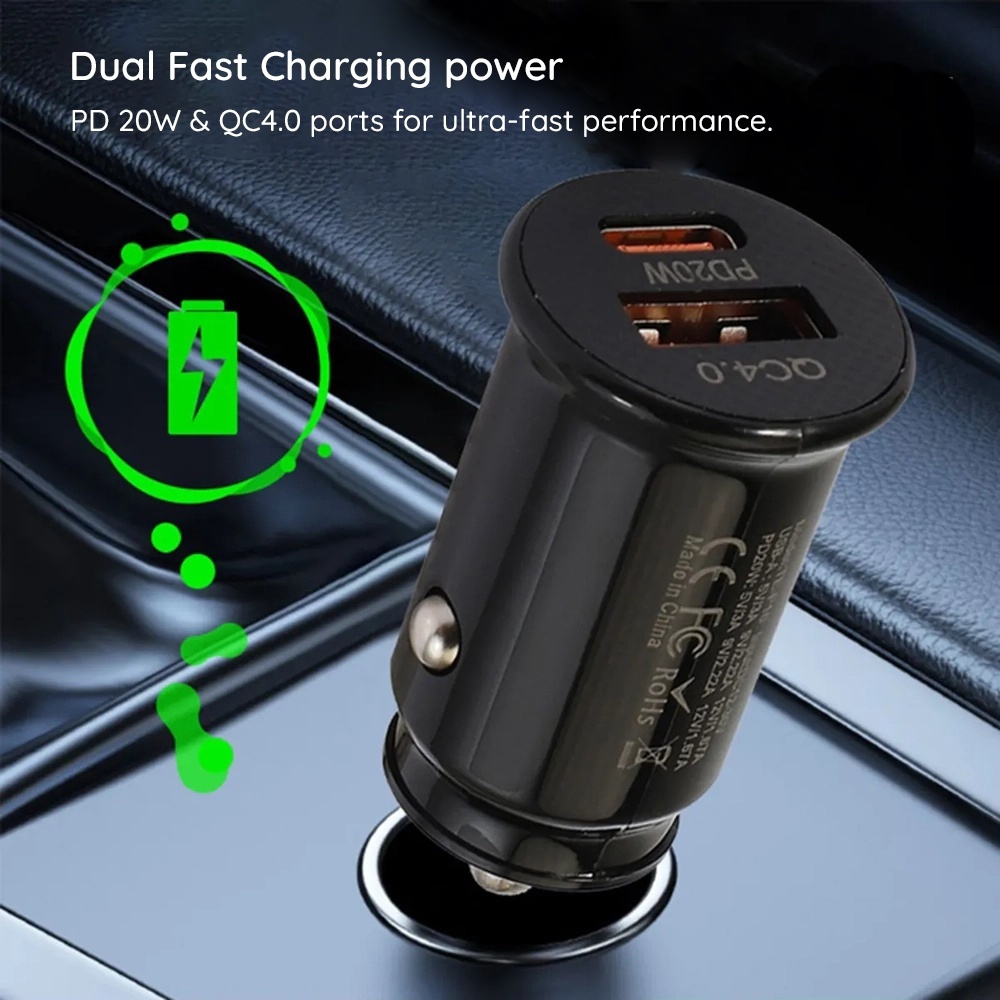 Incarcator auto Techsuit din ABS - Moboid.ro
