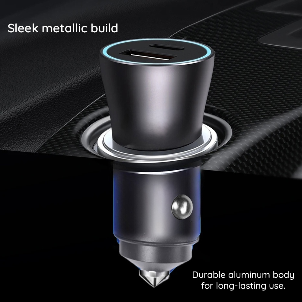 Incarcator auto Techsuit din ABS - Moboid.ro