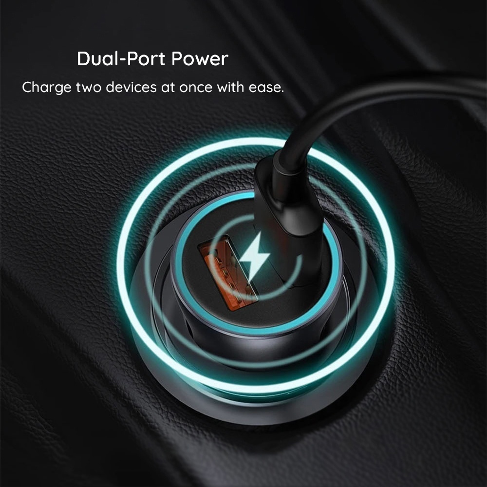 Incarcator auto Techsuit din ABS - Moboid.ro